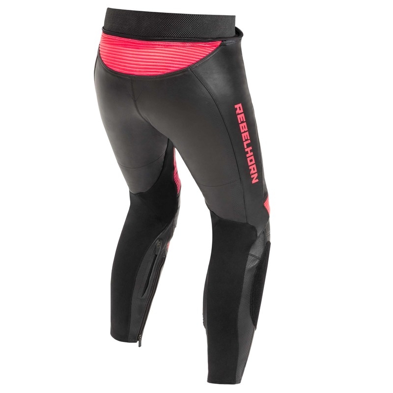Women's Rebelhorn Rebel Schwarz-Fluo Pink Motorradhosen