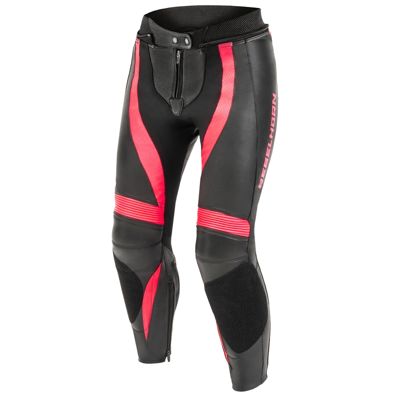 Women's Rebelhorn Rebel Schwarz-Fluo Pink Motorradhosen