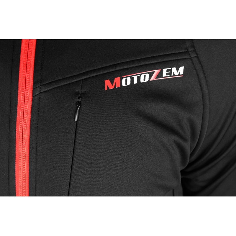 Softshellová bunda MotoZem Racing Team černo-červená