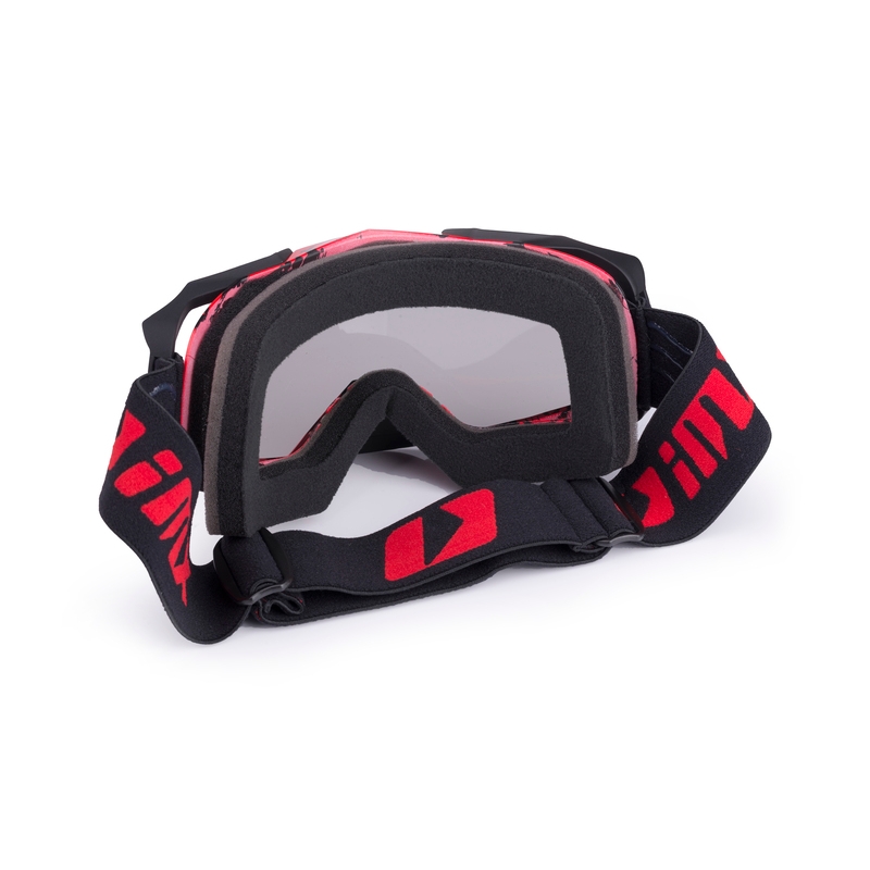 Motocross-Schutzbrille iMX Dust Graphic rot und schwarz