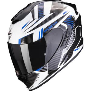Integral Motorradhelm Scorpion EXO-1400 EVO Air Shell weiß-blau