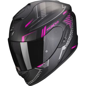 Integral Motorradhelm Scorpion EXO-1400 EVO Air Shell schwarz-rosa matt