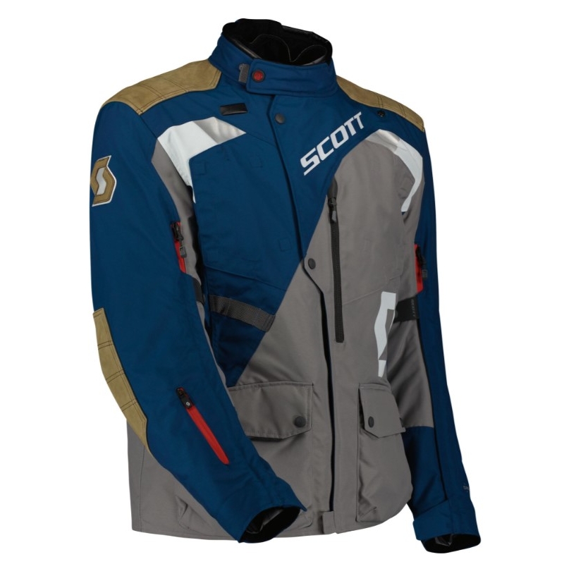 Motorradjacke SCOTT Dualraid Dryo grau-blau Ausverkauf