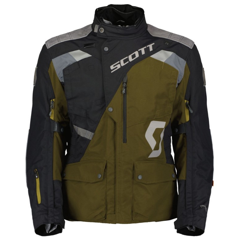 Motorradjacke SCOTT Dualraid Dryo braun-schwarz