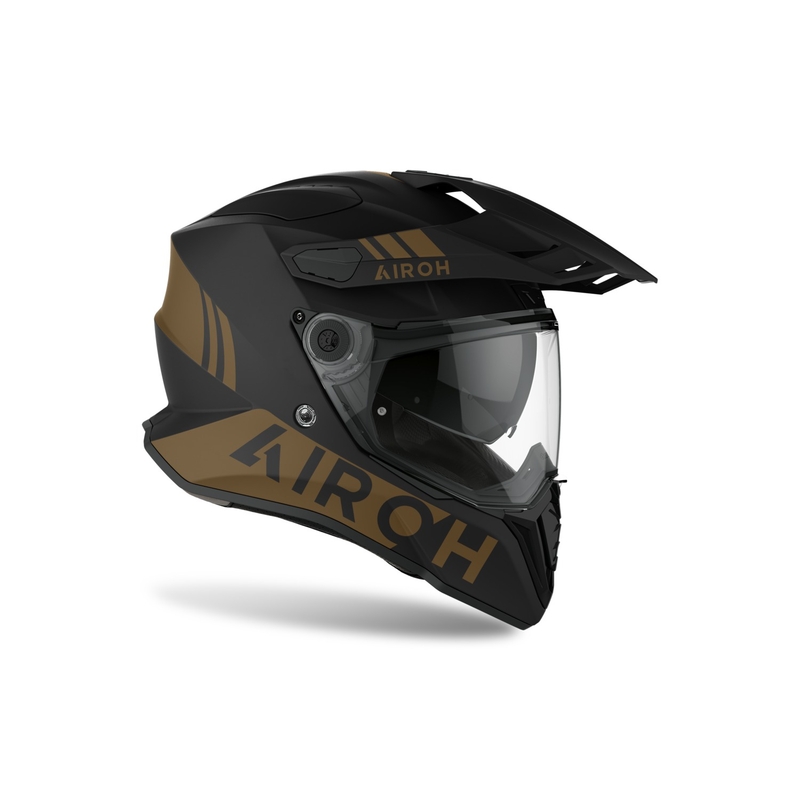 Endurohelm Airoh Commander Factor schwarz-gold Ausverkauf