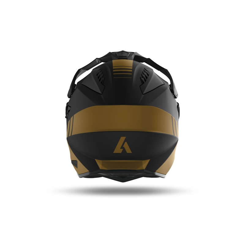 Endurohelm Airoh Commander Factor schwarz-gold Ausverkauf