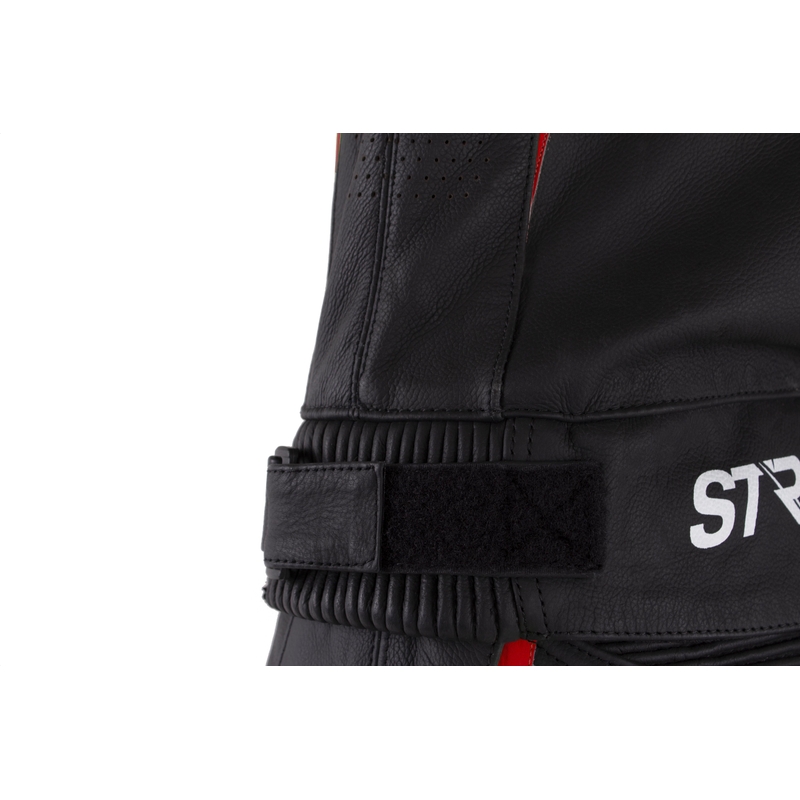 Street Racer Fast Track 2 Schwarz, Weiß und Rot Motorrad Overalls Ausverkauf