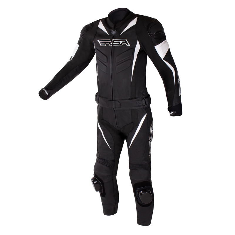 RSA GPX 2 schwarz-weißer Motorrad-Overall Ausverkauf