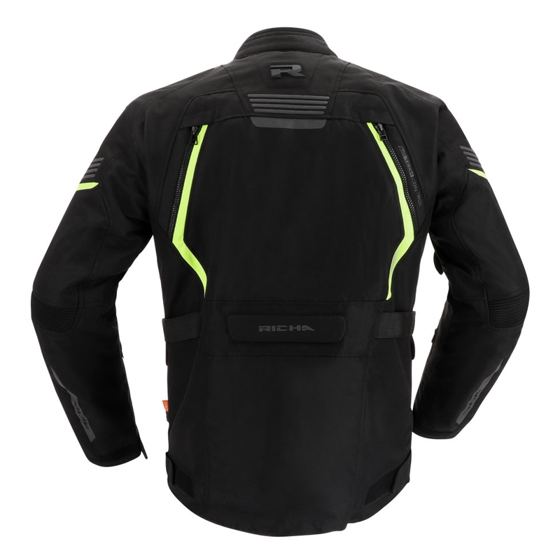 Motorradjacke RICHA Phantom 3 schwarz-fluorgelb Ausverkauf