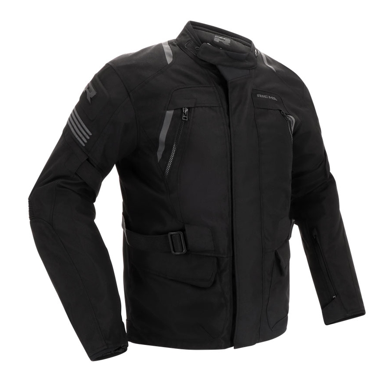 Motorradjacke RICHA Phantom 3 schwarz Ausverkauf