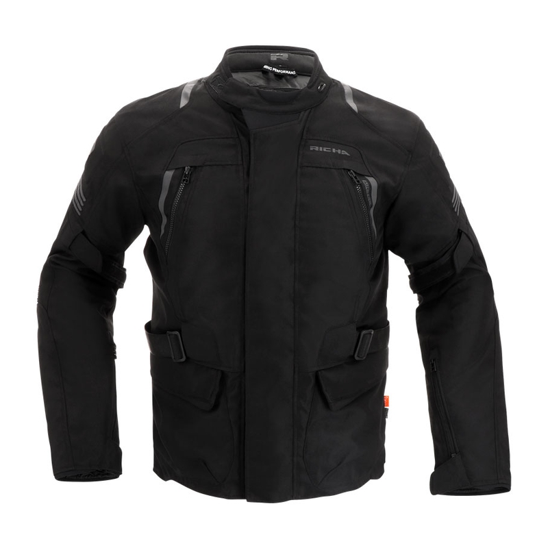 Motorradjacke RICHA Phantom 3 schwarz Ausverkauf