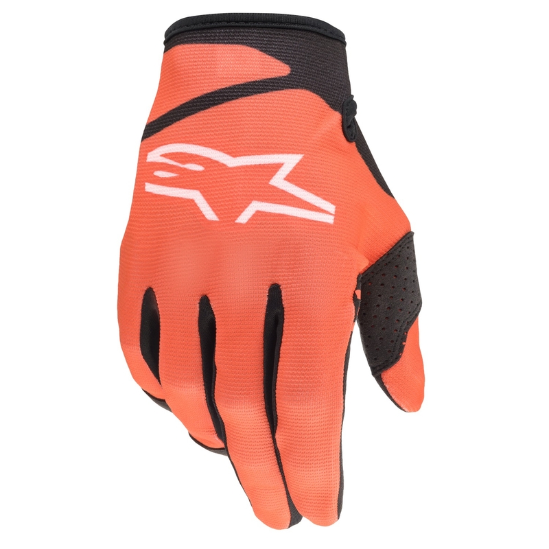 Alpinestars Radar Kinder Motocross Handschuhe schwarz und orange