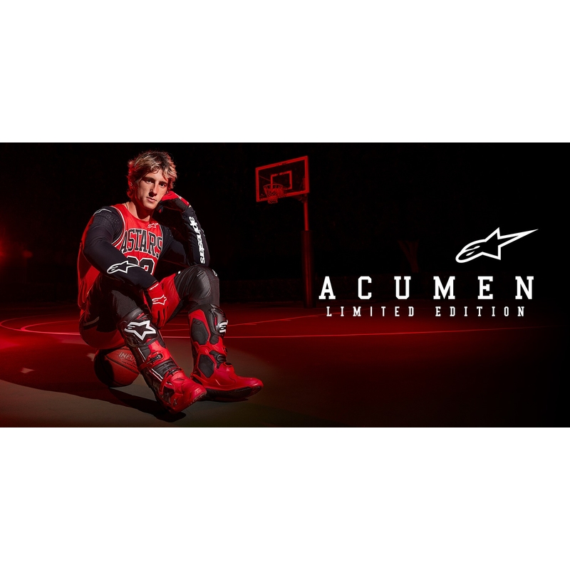 Alpinestars Racer Acumen Limited Edition Rot, Schwarz und Weiß Kinder Motocross Jersey