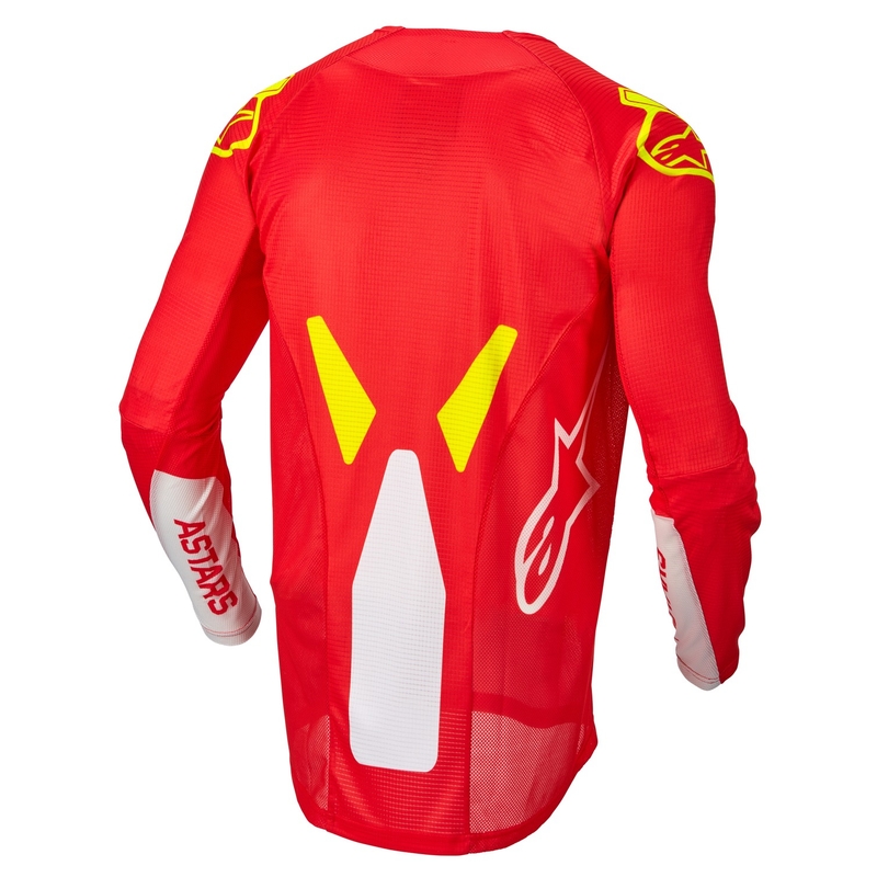 Kinder Motocross Trikot Alpinestars Racer Factory fluo rot-weiß-fluo gelb Ausverkauf