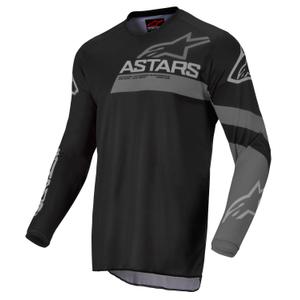 Alpinestars Racer Graphite Kinder Motocross Trikot schwarz und grau