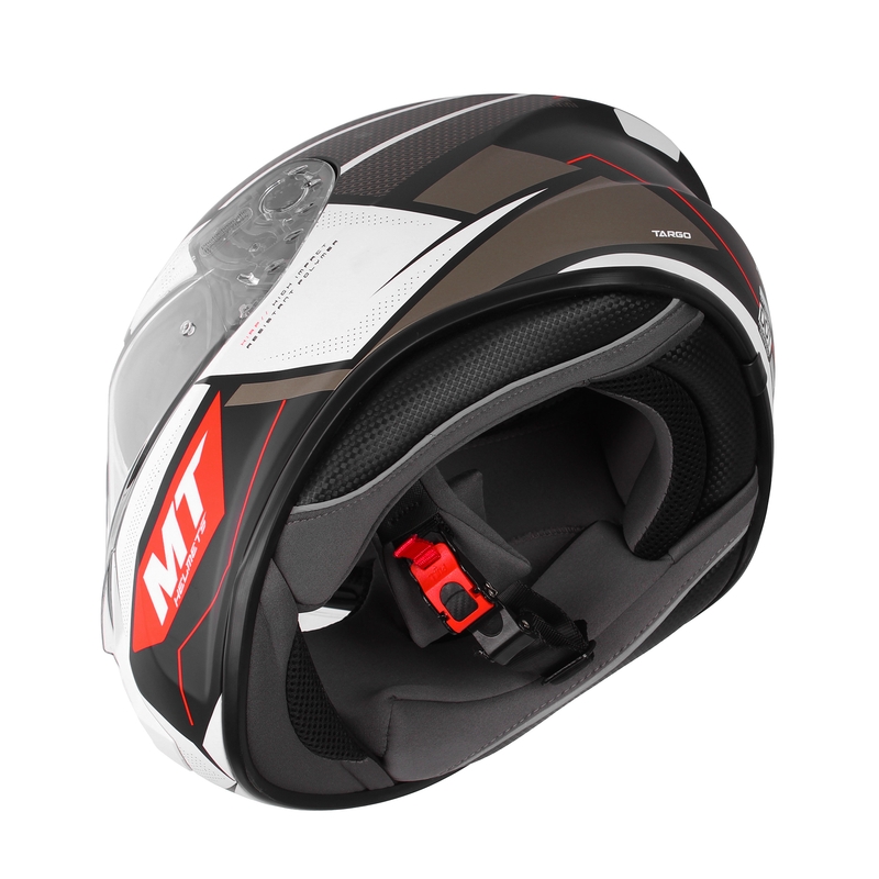 Integrální přilba na motorku MT Targo Podium B0 černo-šedo-bílá výprodej