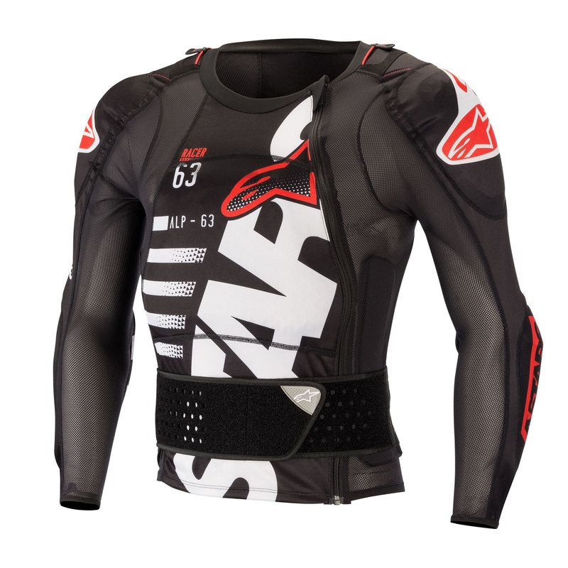 Alpinestar Sequence Protection schwarz-weiß-rote Protektorenweste