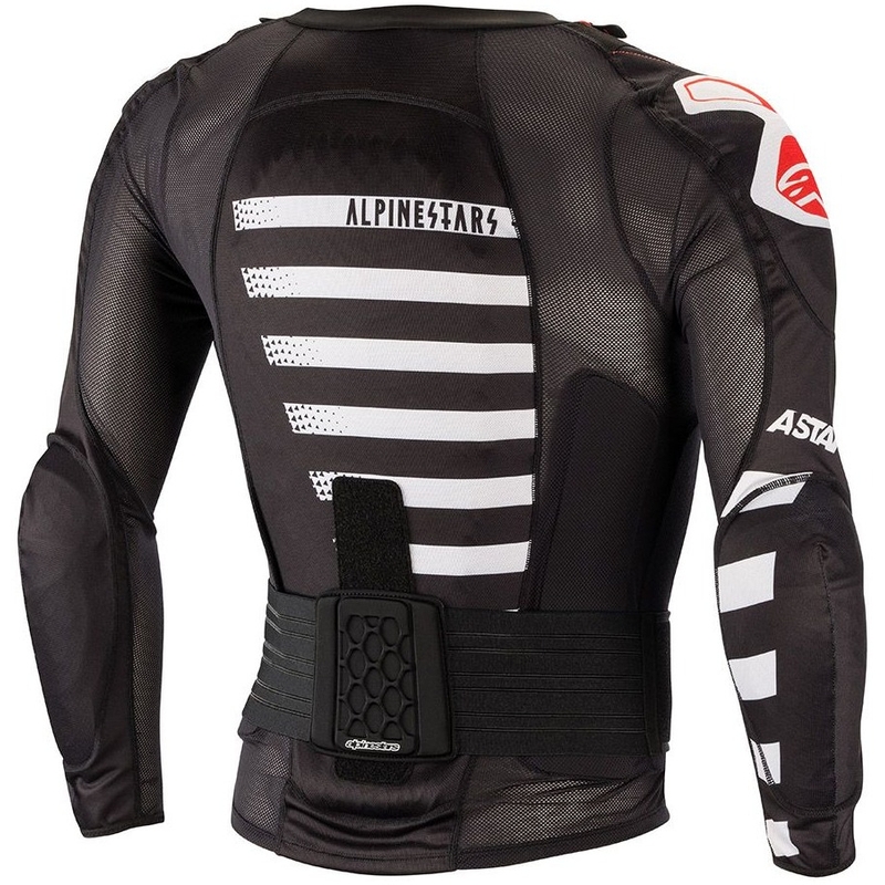 Alpinestar Sequence Protection schwarz-weiß-rote Protektorenweste