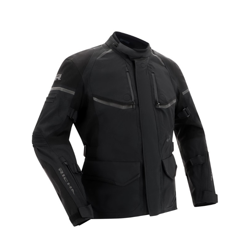 Motorradjacke RICHA Atlantic 2 Gore-Tex schwarz Ausverkauf