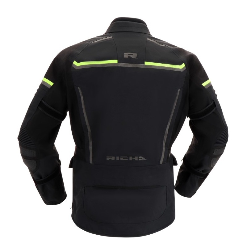 Motorradjacke RICHA Atlantic 2 Gore-Tex schwarz-fluo gelb Ausverkauf