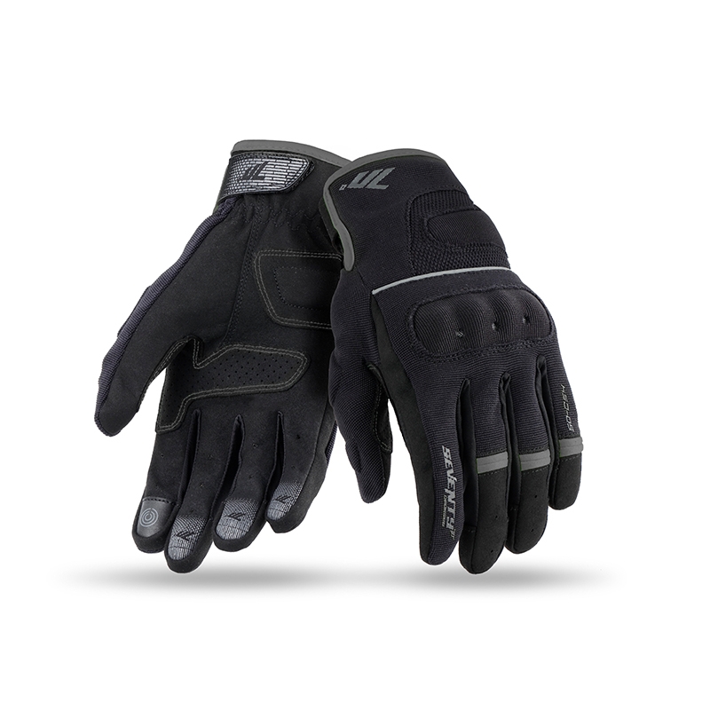 Motorradhandschuhe SEVENTY DEGREES SD-C54 schwarz-grau
