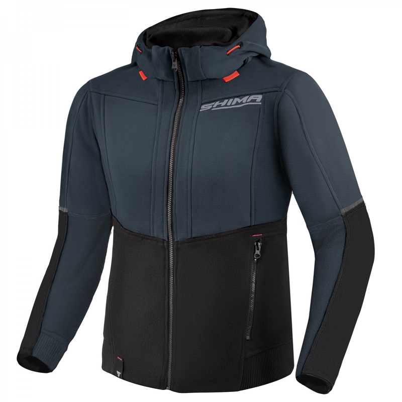 Damen Motorrad Sweatshirt Shima Daybreaker schwarz-grau