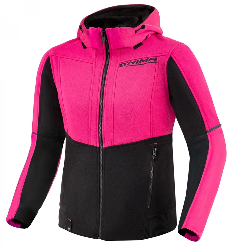 Damen Motorrad Sweatshirt Shima Daybreaker schwarz-pink