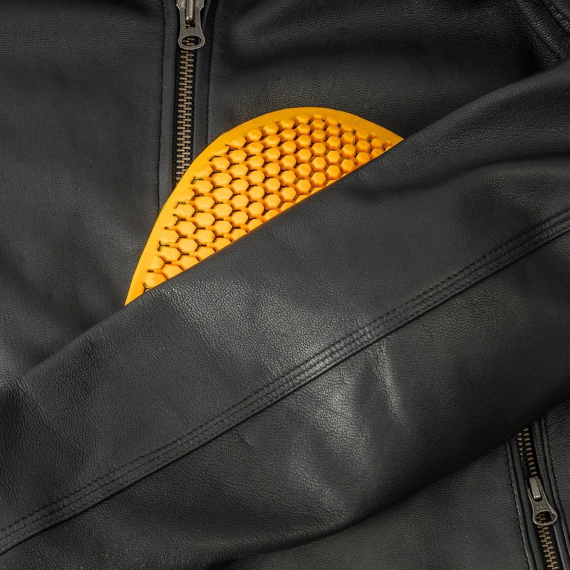 Ozone Striker Schwarze Motorradjacke Ausverkauf