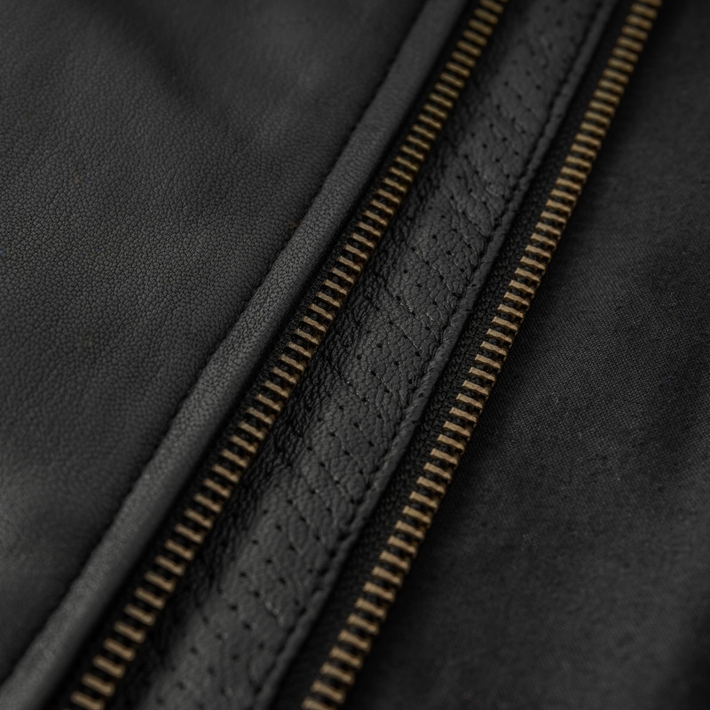 Ozone Striker Schwarze Motorradjacke Ausverkauf