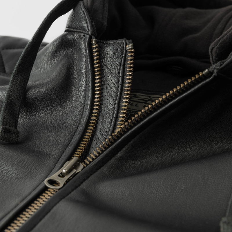 Ozone Striker Schwarze Motorradjacke Ausverkauf