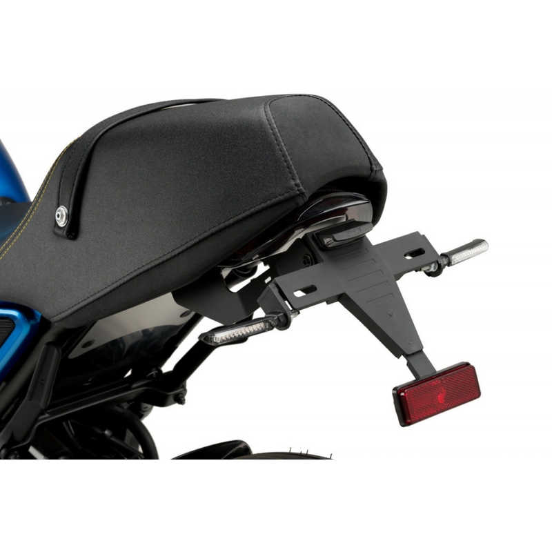 Adjustable license support PUIG schwarz für YAMAHA XSR 900 2022-2026, YAMAHA XSR 900 GP 2024-2026