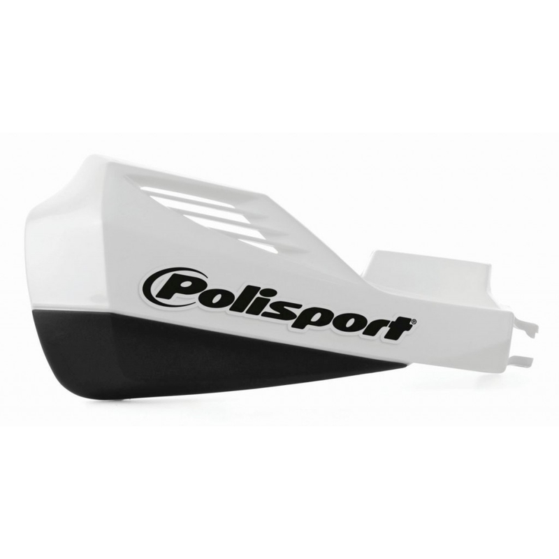 Handguard POLISPORT MX ROCKS with lever mounting system weiß