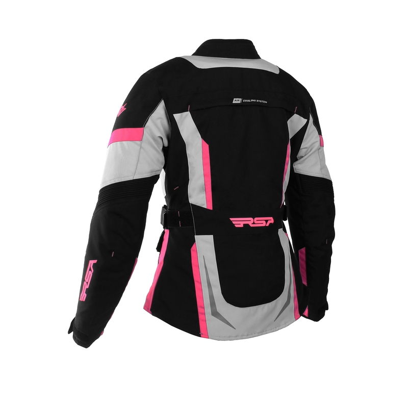 Damen Motorradjacke RSA EXO 2 schwarz-grau-rosa Ausverkauf Ausverkauf