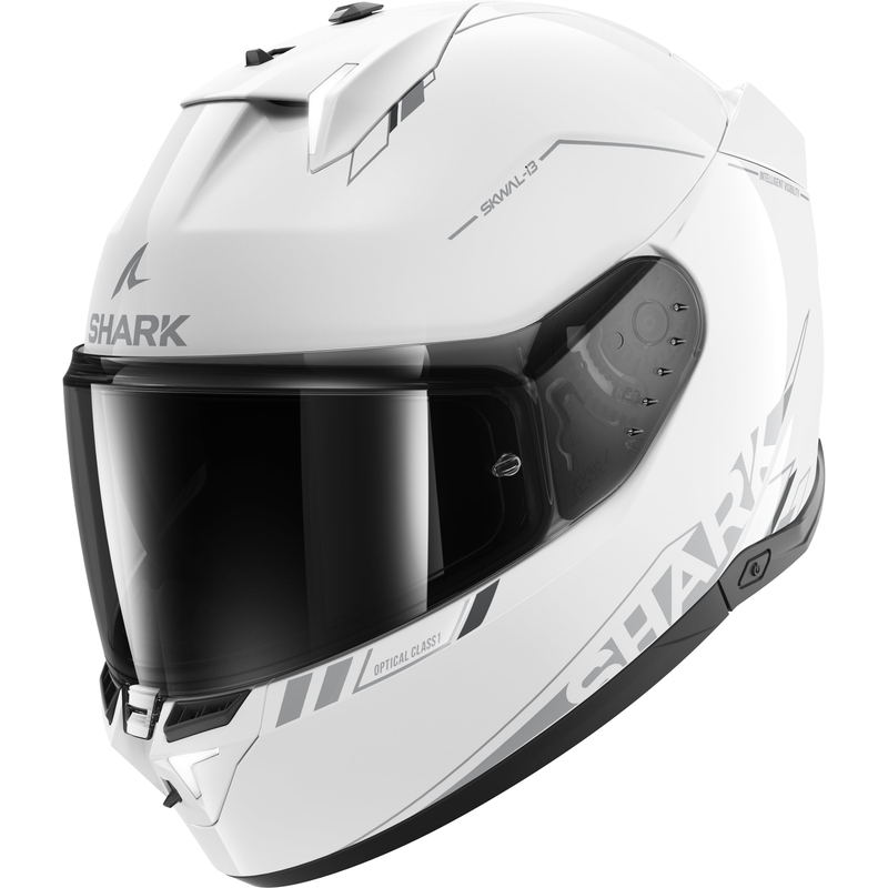 Integral Motorradhelm SHARK Skwal i3 Blank SP weiß glänzend