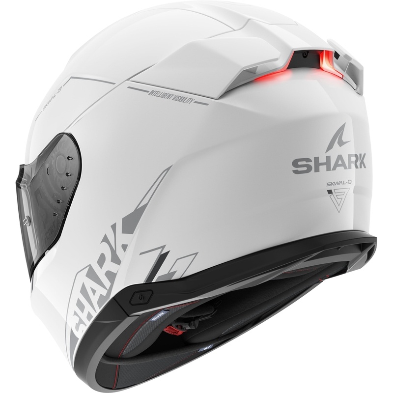 Integral Motorradhelm SHARK Skwal i3 Blank SP weiß glänzend