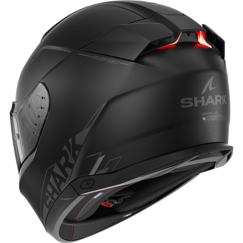 Integral Motorradhelm SHARK Skwal i3 Blank SP schwarz matt