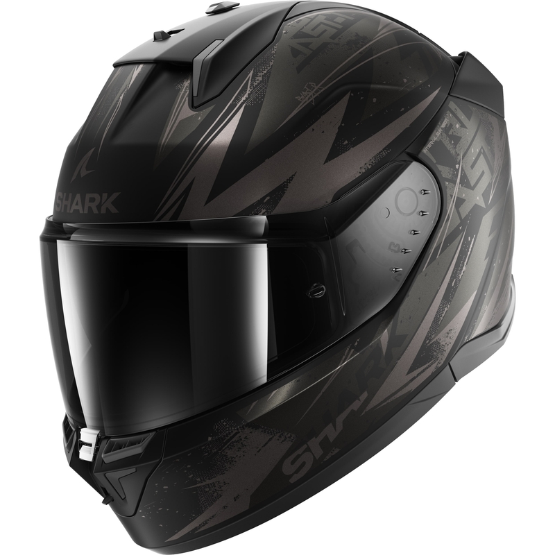 Integral-Motorradhelm SHARK D-SKWAL 3 Blast-R schwarz-grau matt