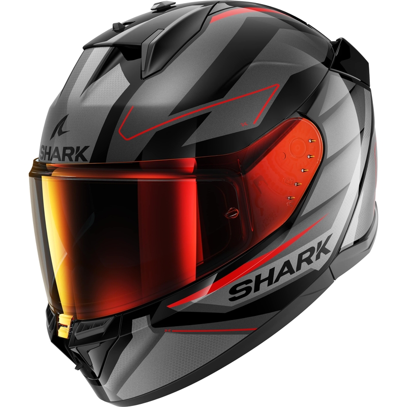 Integral Motorradhelm SHARK D-SKWAL 3 Sizler schwarz-grau-rot matt