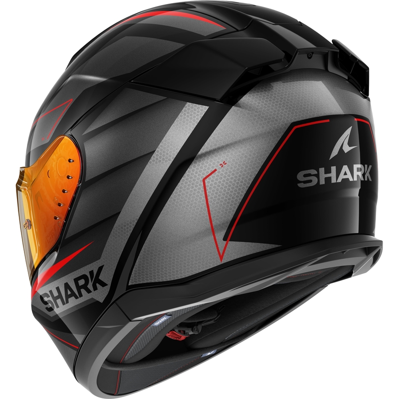 Integral Motorradhelm SHARK D-SKWAL 3 Sizler schwarz-grau-rot matt