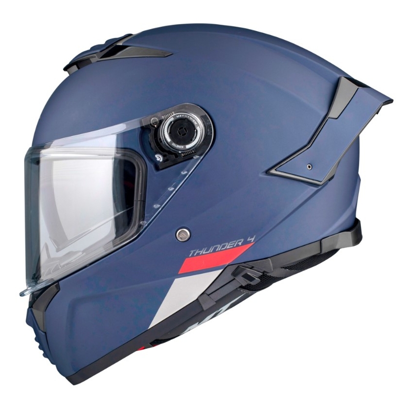 Integrierter Motorradhelm MT FF118SV Thunder 4 SV blau matt Ausverkauf