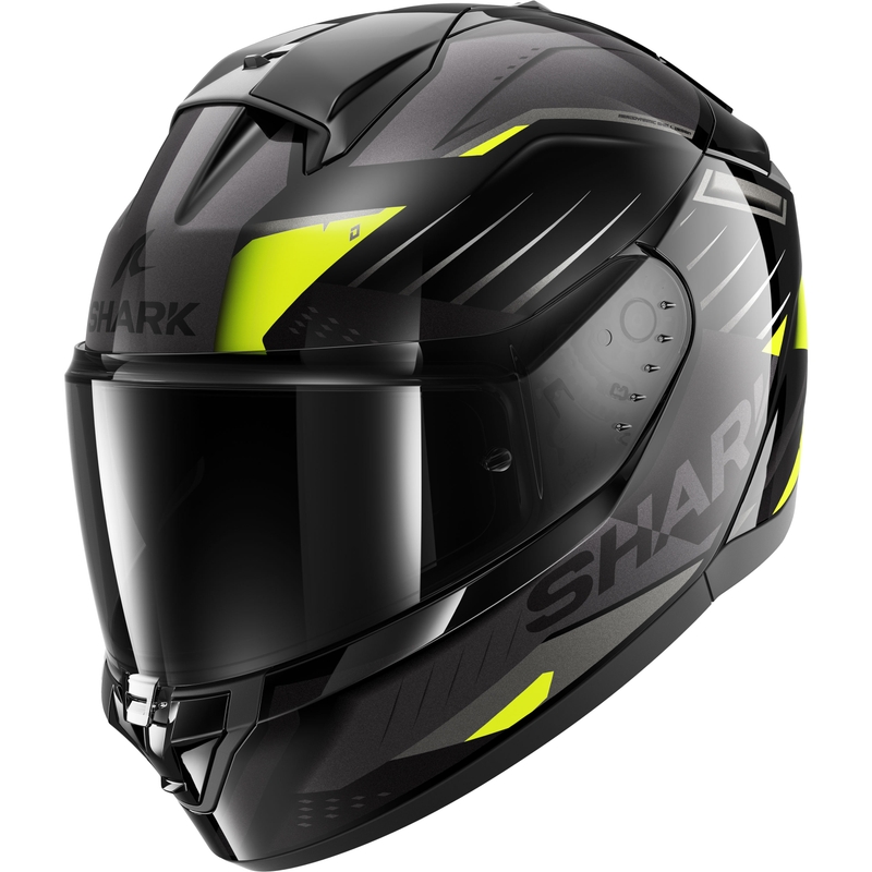 Integral Motorradhelm SHARK RIDILL 2 BERSEK schwarz-grau-fluo gelb