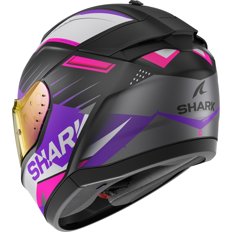 Integral Motorradhelm SHARK RIDILL 2 BERSEK schwarz-grau-lila-rosa