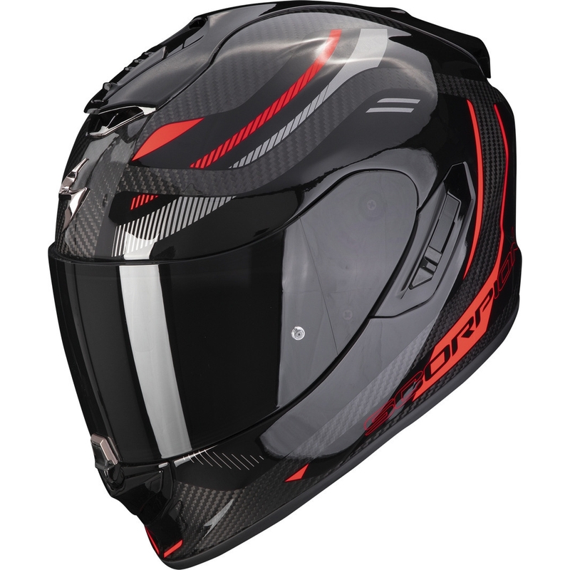 Integrální přilba na motorku Scorpion EXO-1400 EVO Carbon Air Kydra černo-červená
