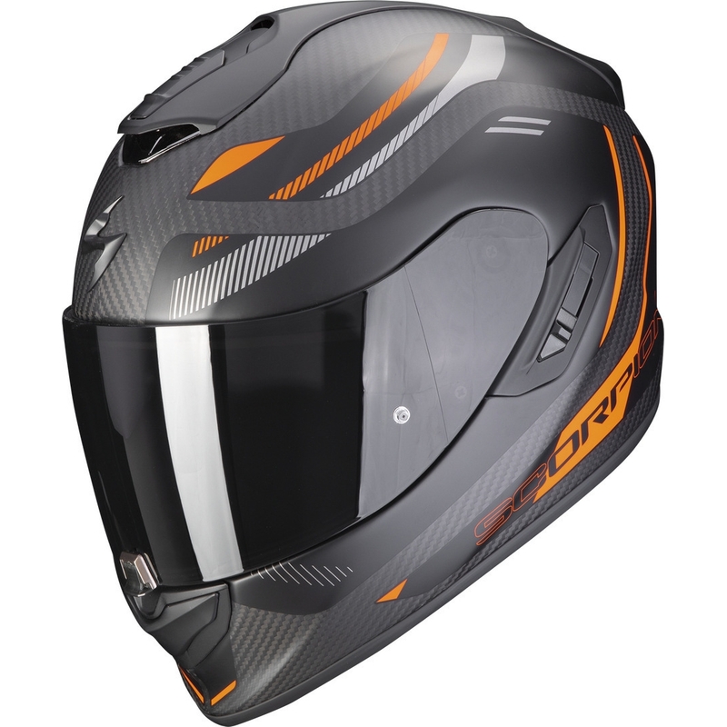 Integralhelm Scorpion EXO-1400 EVO Carbon Air Kydra schwarz-orange