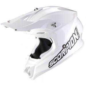 Motocross-Helm Scorpion VX-16 EVO AIR Solid weiß