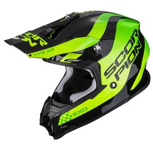 Motocross Helm Scorpion VX-16 EVO AIR SOUL schwarz-grün