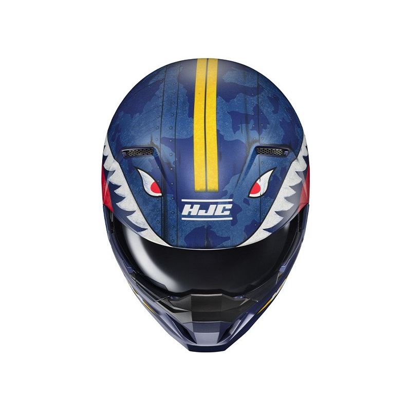 HJC i20 Vanguard Call Of Duty MC2SF Jethelm Weiß-Gelb-Rot-Blau