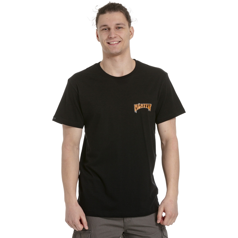 T-shirt Meatfly Pistons Zurück schwarz