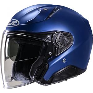 Offener Motorradhelm HJC RPHA 31 Solid semi flat metallic blau
