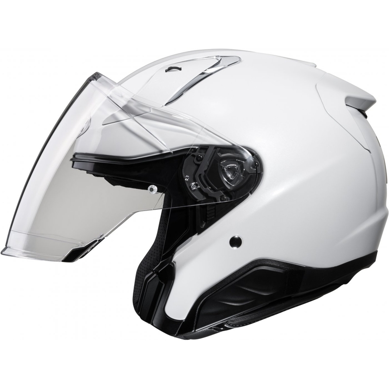 Offener Motorradhelm HJC RPHA 31 Solid perlweiß